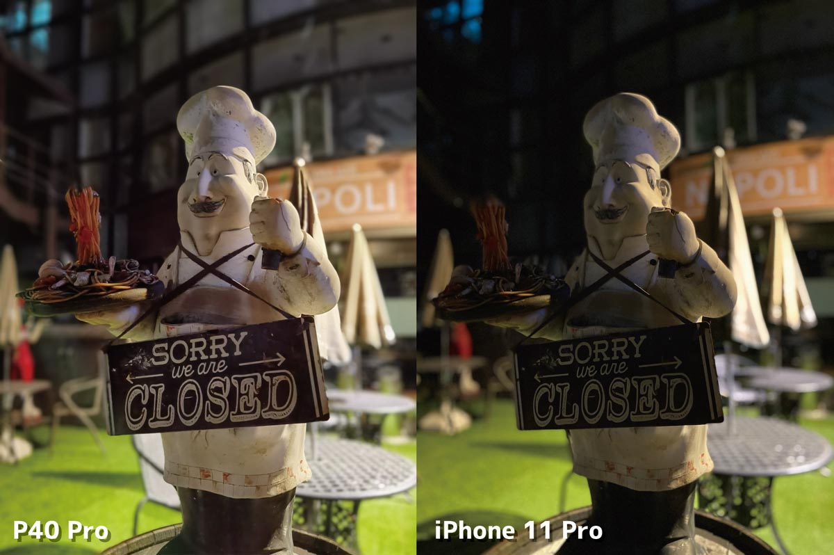 P40 Pro・iPhone 11 Pro 背景ぼかし機能
