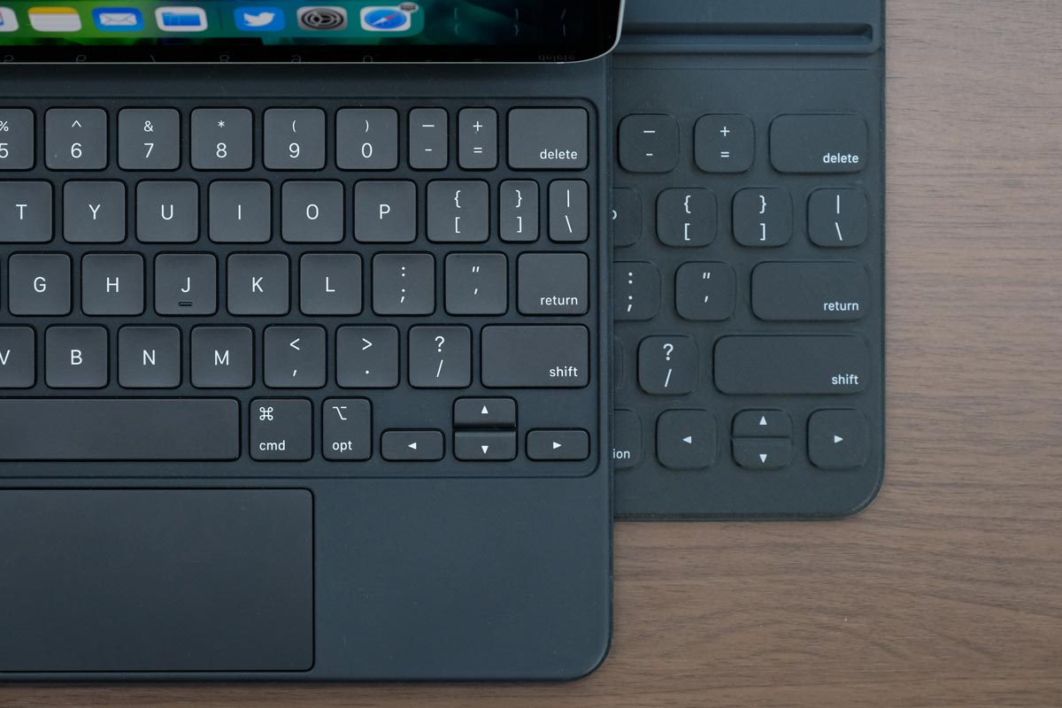 MK11インチとSK12.9インチのキーの幅