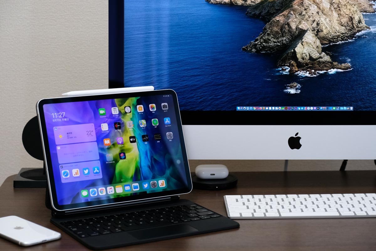 iPad Pro 11インチとiMac 27インチ