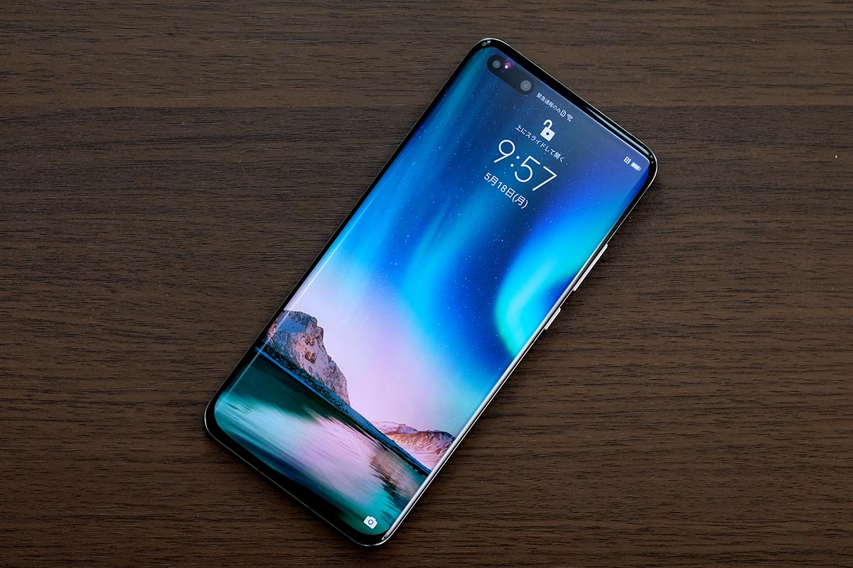P40 Pro 正面デザイン