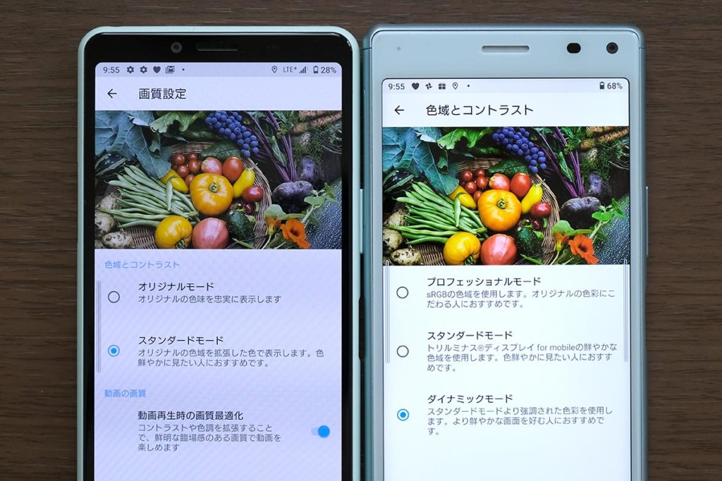 有機ELと液晶ディスプレイ