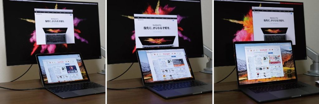 MacBookシリーズ 外部モニター接続