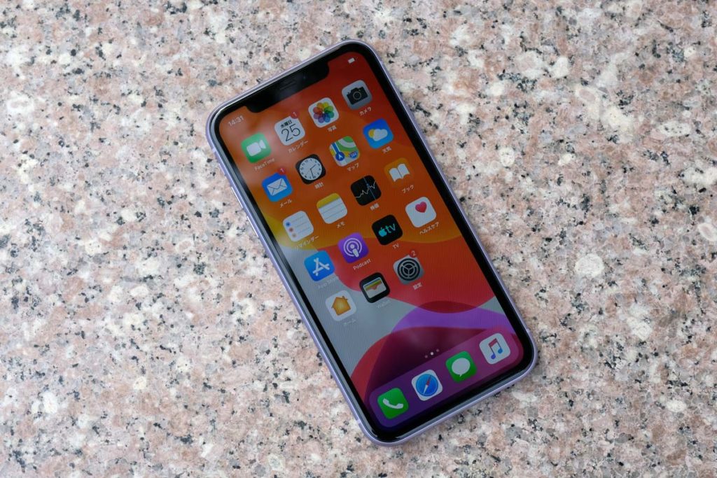 iPhone 11のディスプレイ