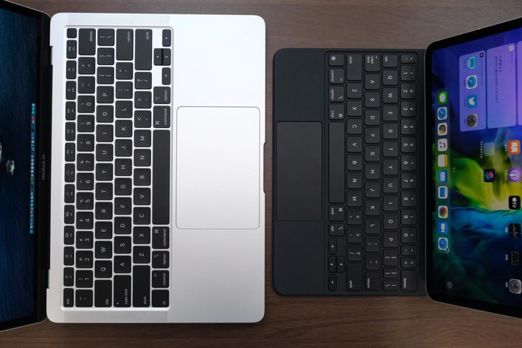 MacBook AirとiPad Proのトラックパッド