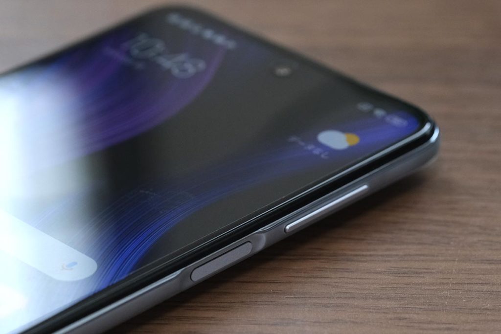 Redmi Note 9S 操作ボタン