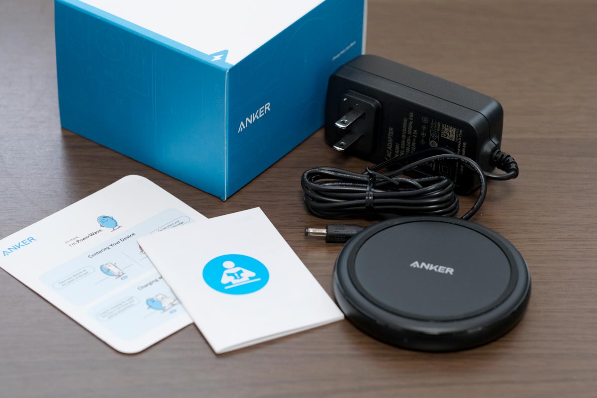 Anker PowerWave Ⅱ Padの付属品