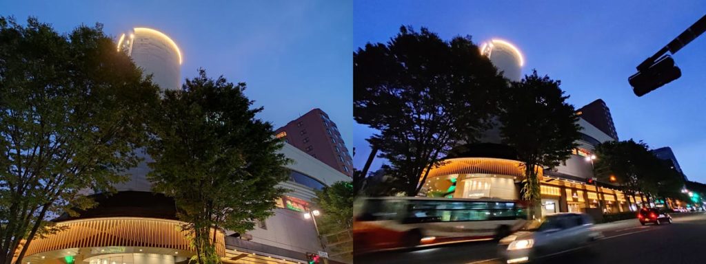 広角カメラと超広角カメラの画角