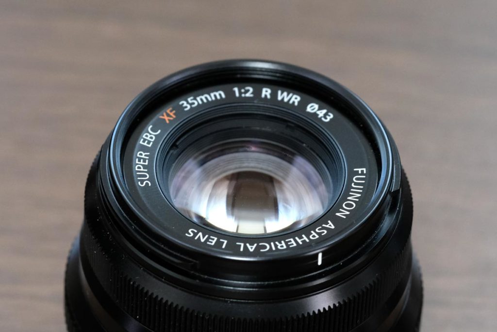 XF35mmF2 R WRのレンズ部分