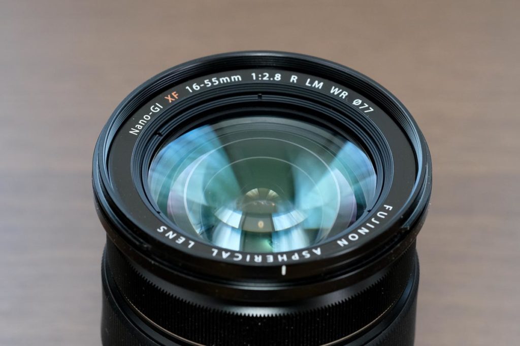 XF16-55mmF2.8のレンズ