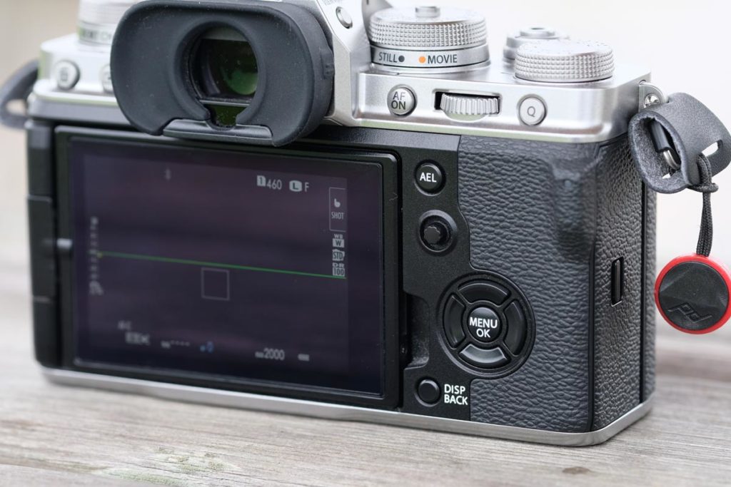 X-T4のメニューボタンなど