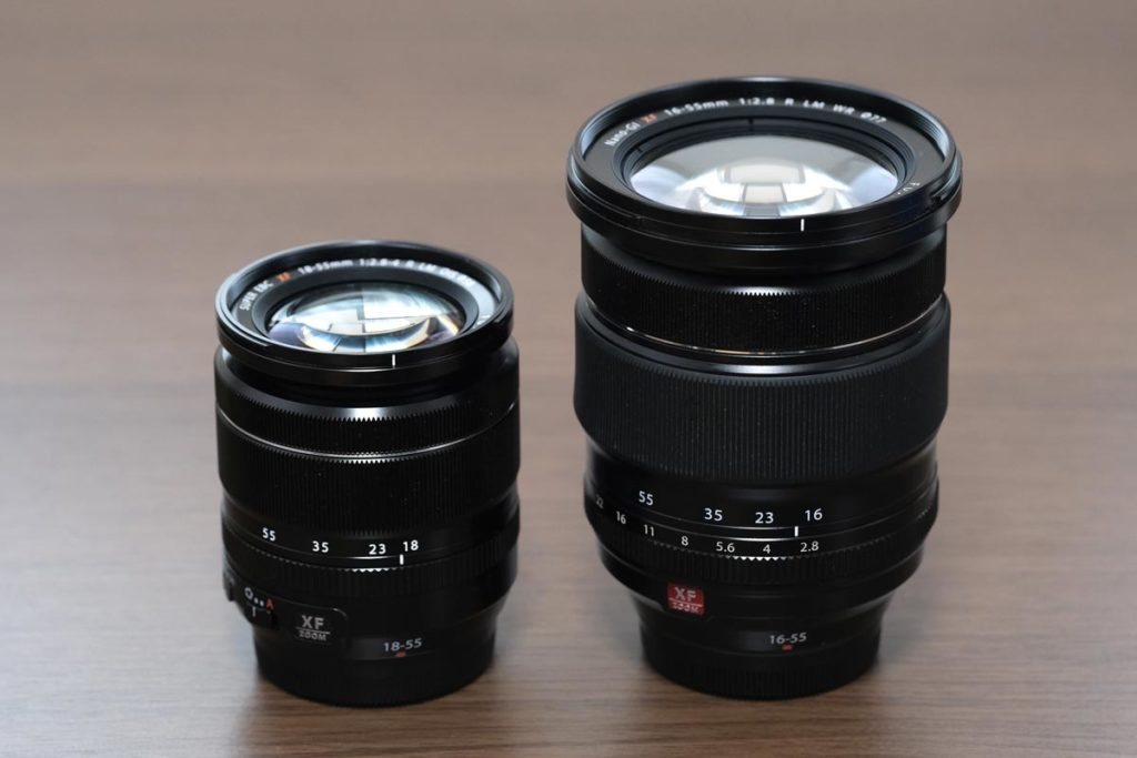 XF18-55mmとXF16-55mm
