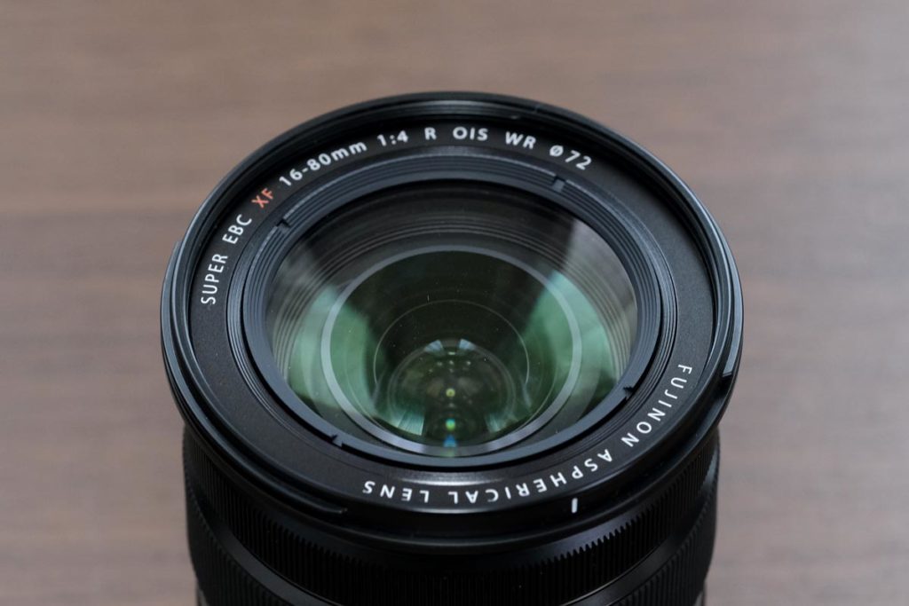 XF16-80mmF4のレンズ