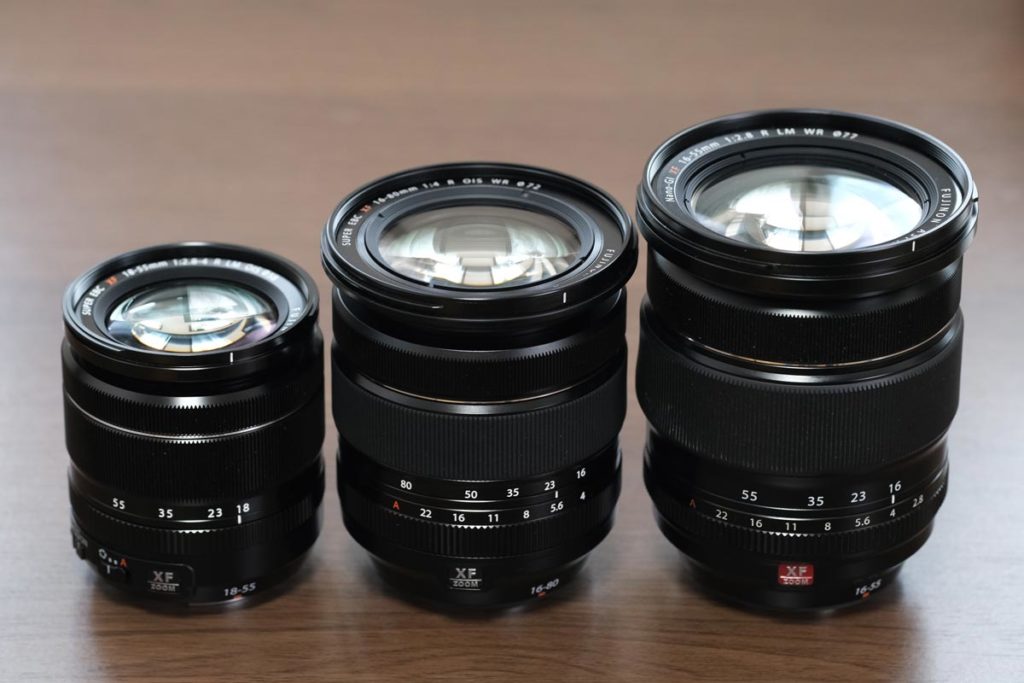 XF18-55・XF16-80・XF16-55