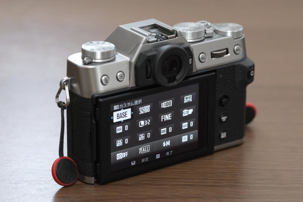 X-T30の3インチ液晶ディスプレイ