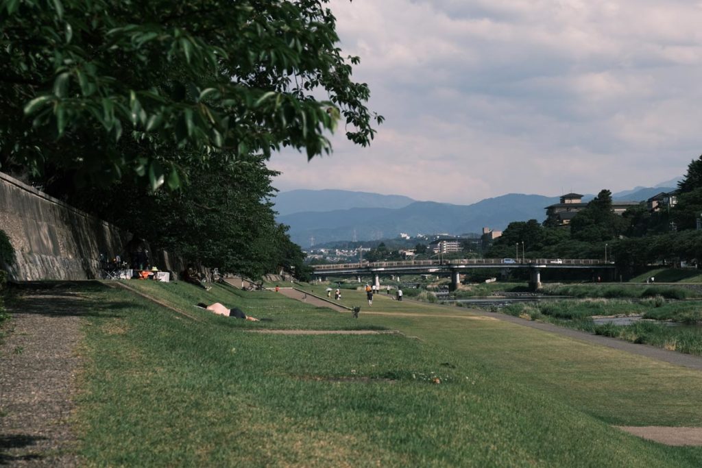 X-T4で犀川の河原を撮影