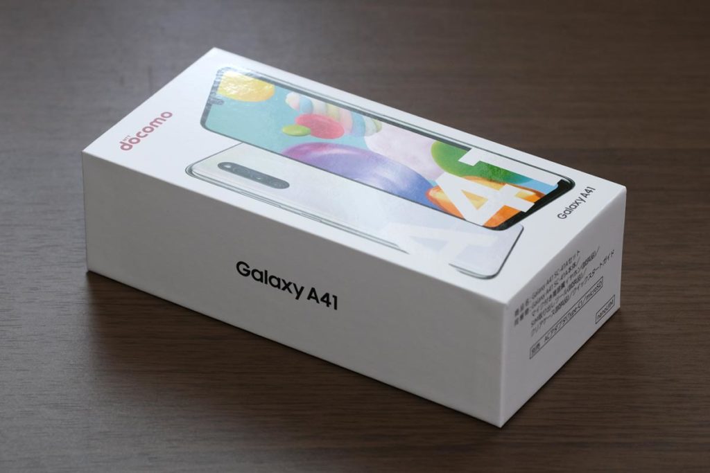 Galaxy A41 パッケージ