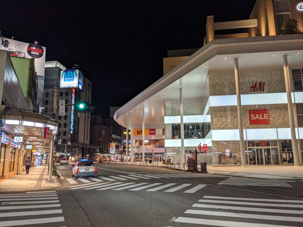 夜の街をPixel 4aで撮影