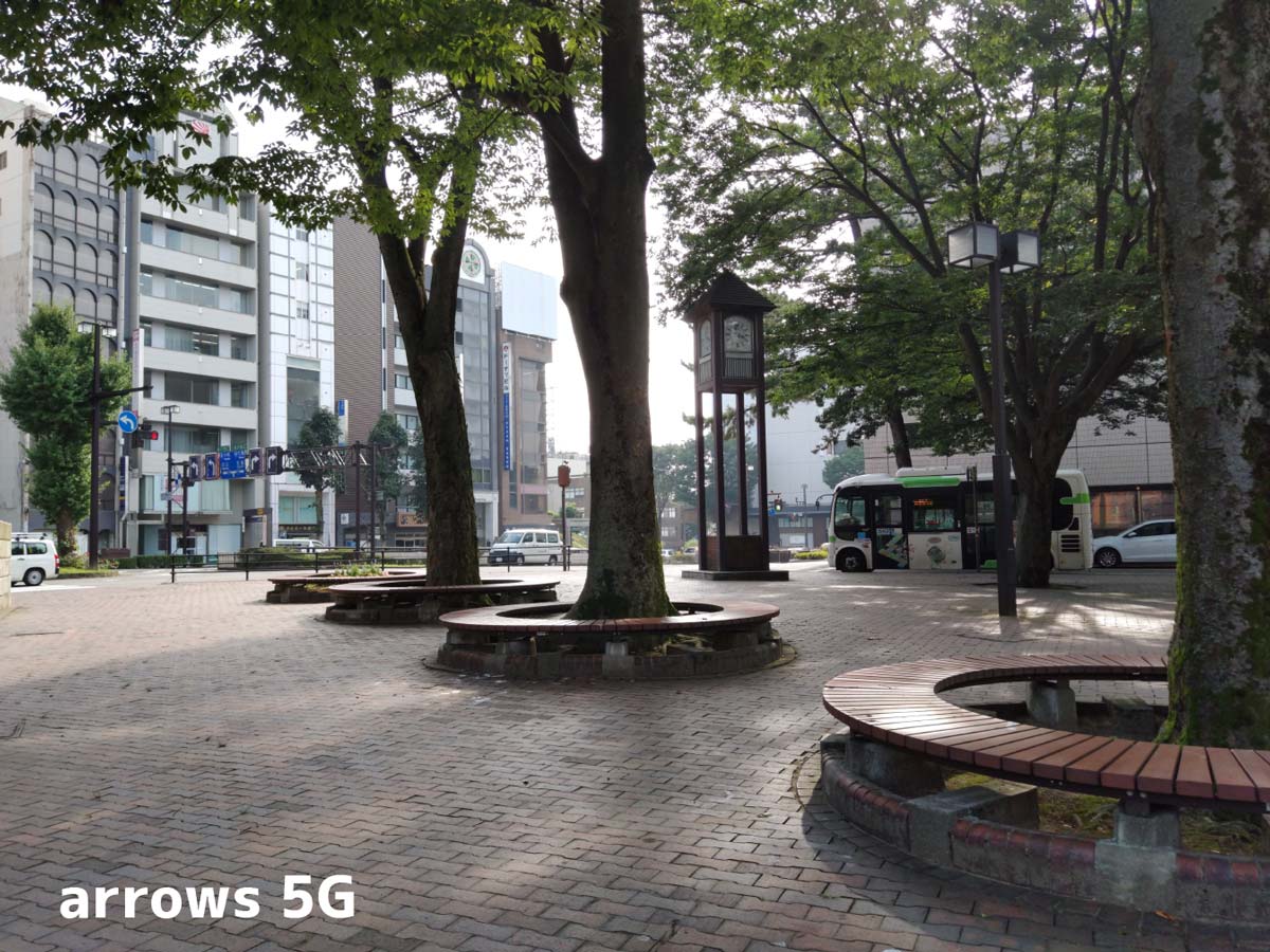arrows 5G 標準カメラの画質