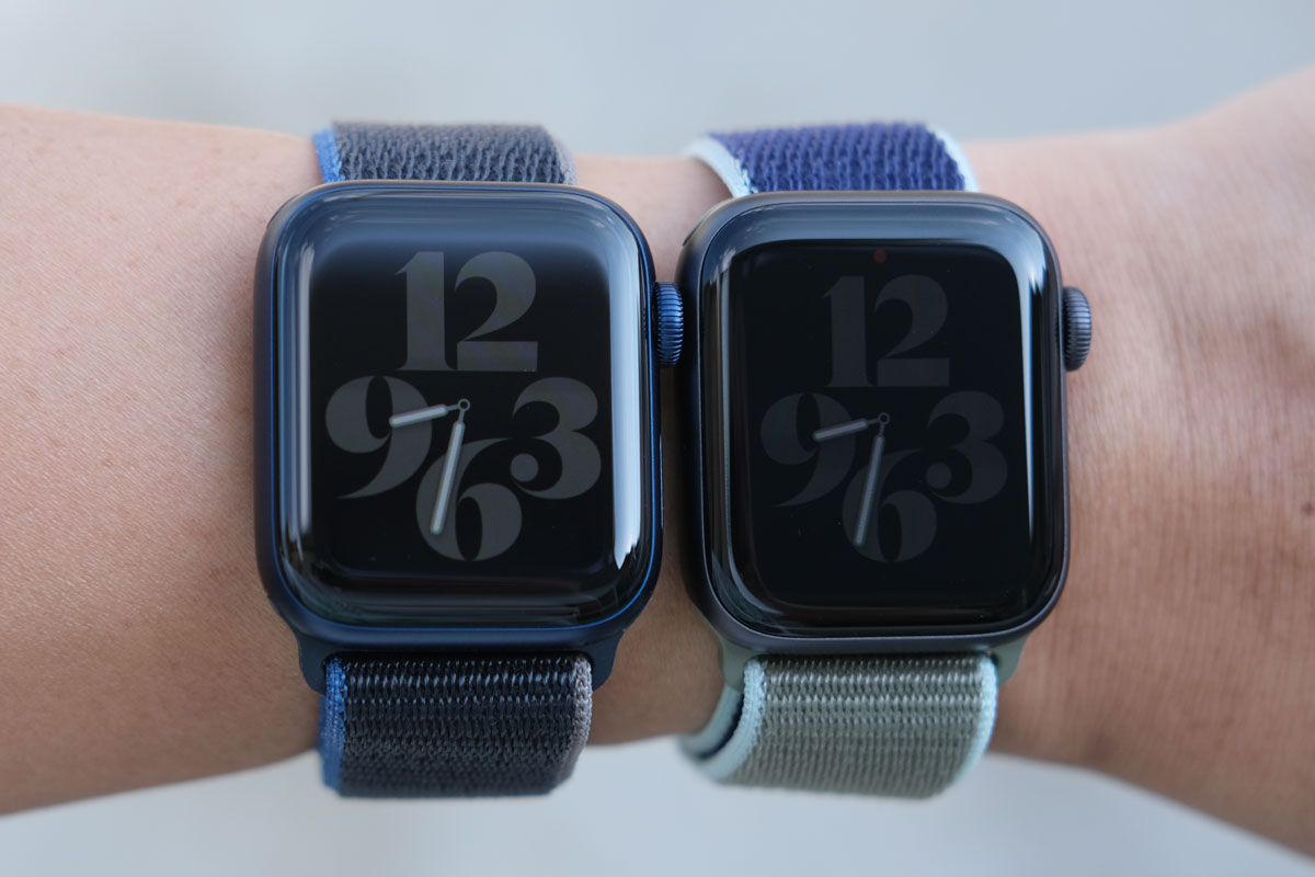 Apple Watch 6・5の常時表示の明るさの違い