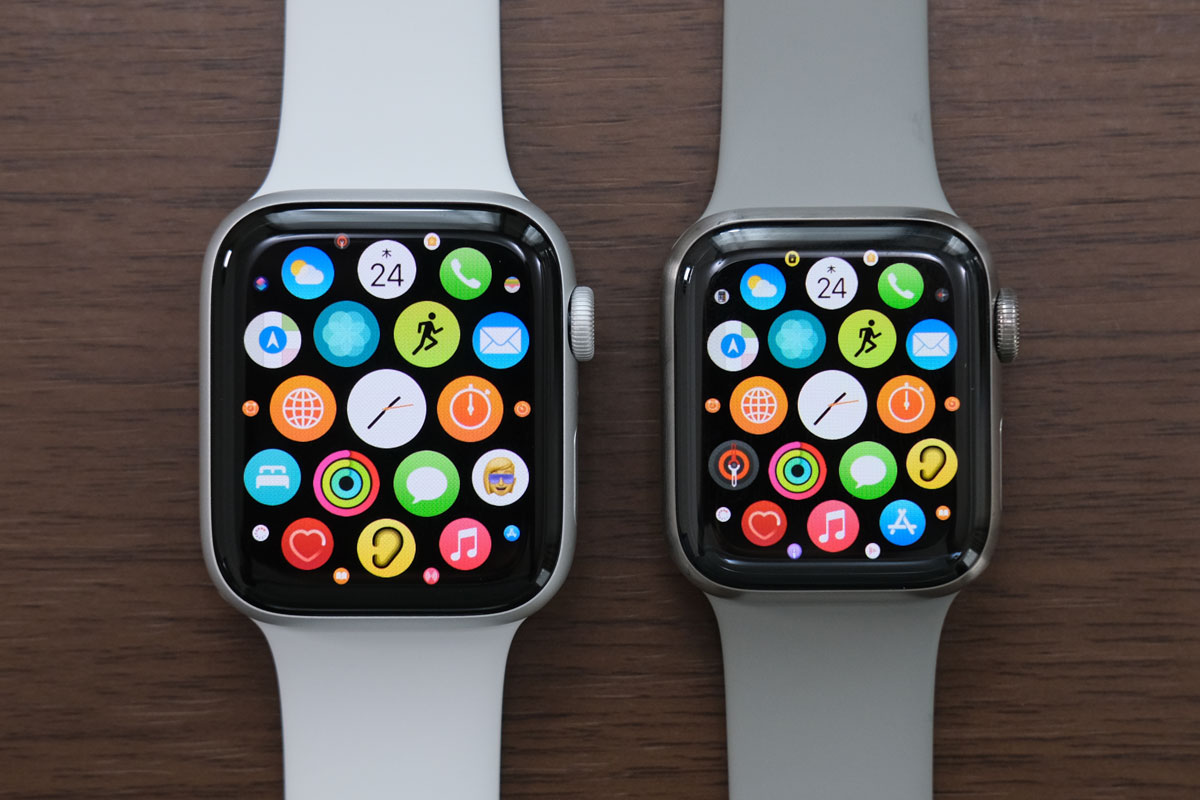 Apple Watch 44mmと40mmのサイズ差