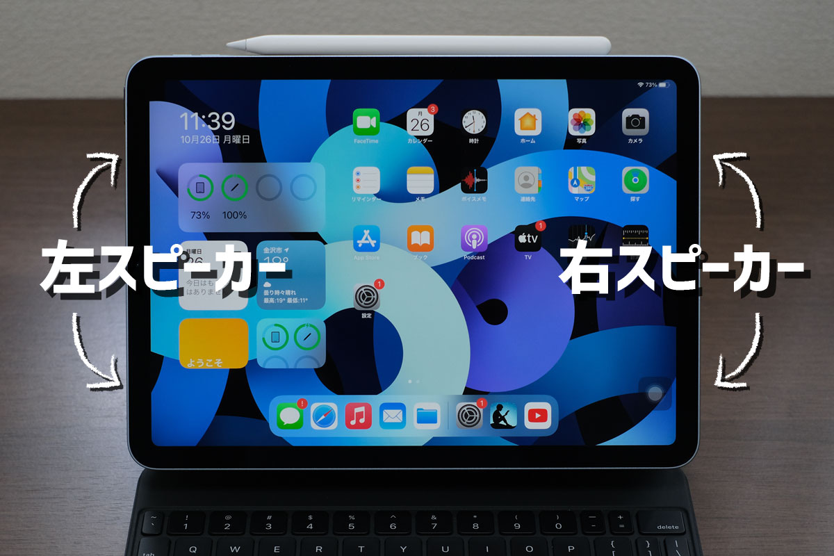 iPad Air(第4世代)の2スピーカーシステム
