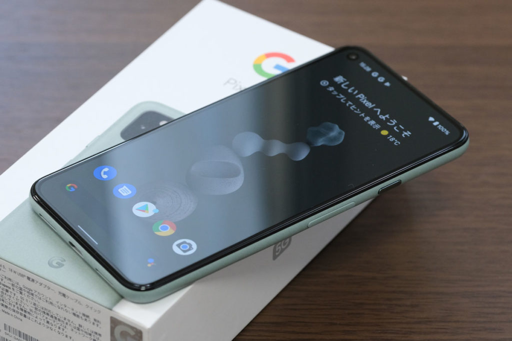 Pixel 5のフルディスプレイ