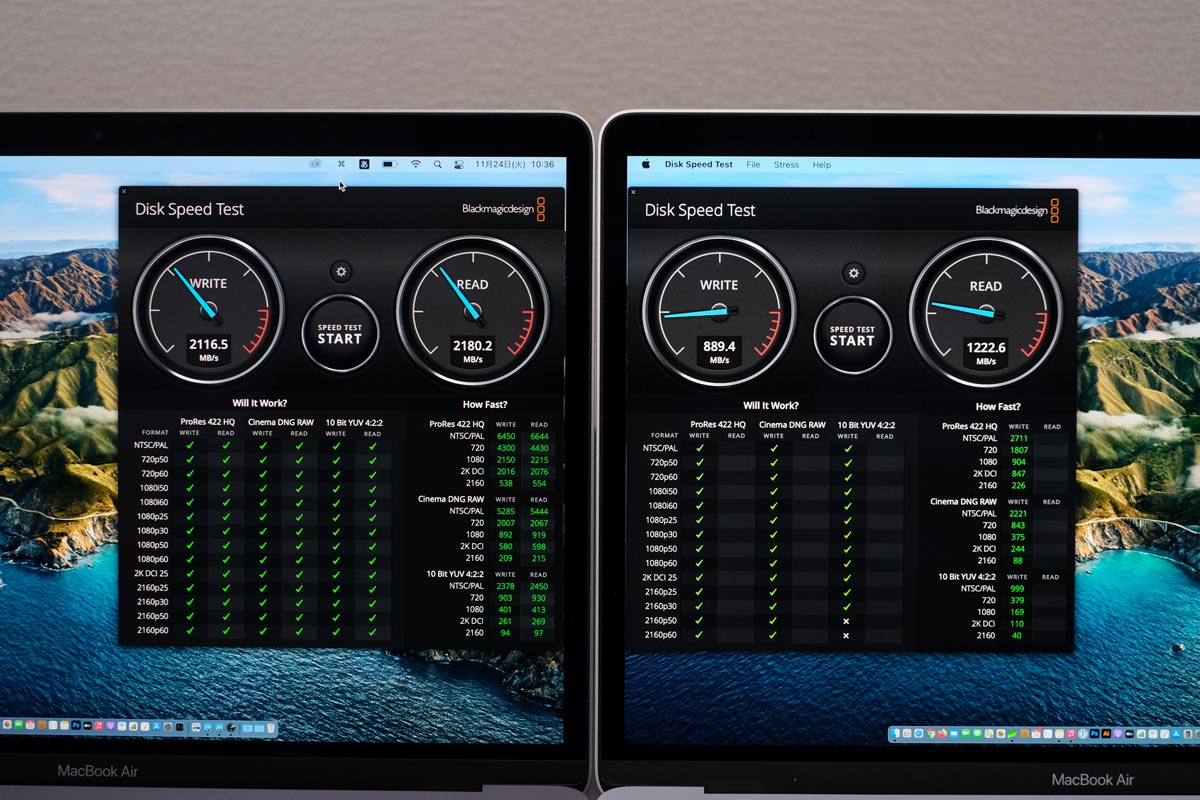 SSDの性能を比較
