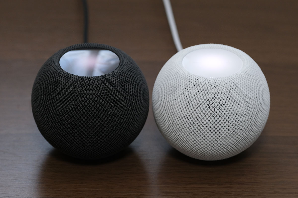 HomePod mini スペースグレイとホワイト
