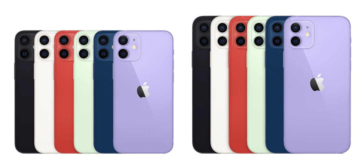 iPhone 12 mini・12の本体カラー