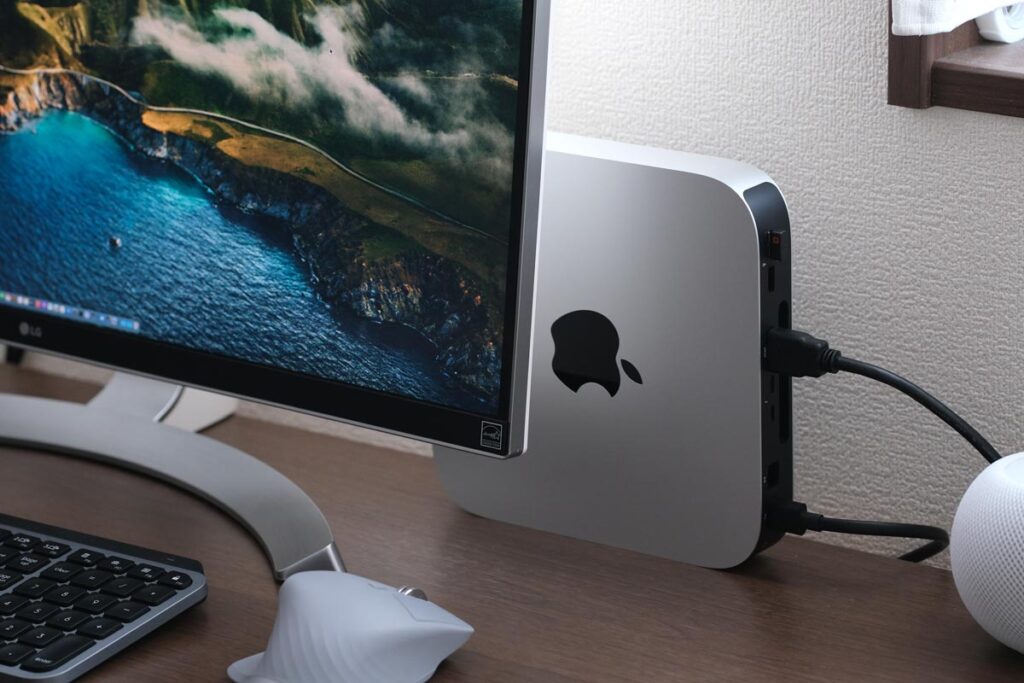 Mac miniの縦置き設置方法