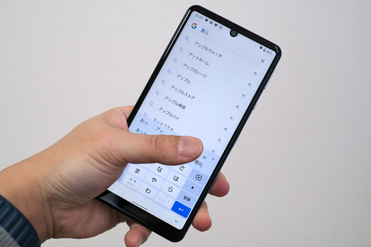 AQUOS sense5G サイズ感