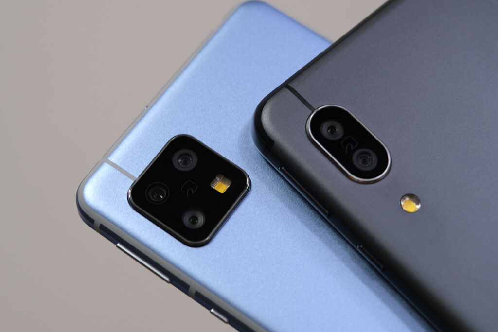 AQUOS sense5Gとsense3 リアカメラ