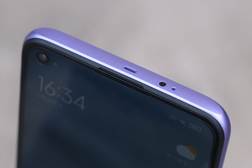 Redmi Note 9T 5G 筐体上部