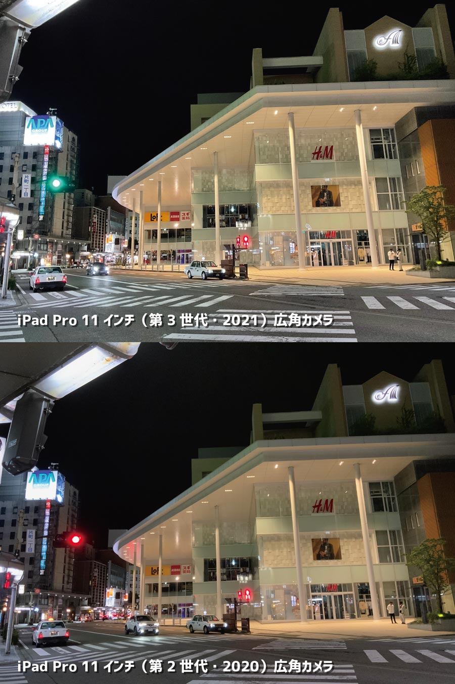 iPad Pro 11インチ（第3世代）広角カメラの画質