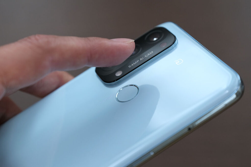 OPPO Reno 5A 指紋認証センサー