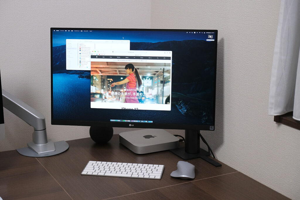 LG 27UN880 画面の高さ