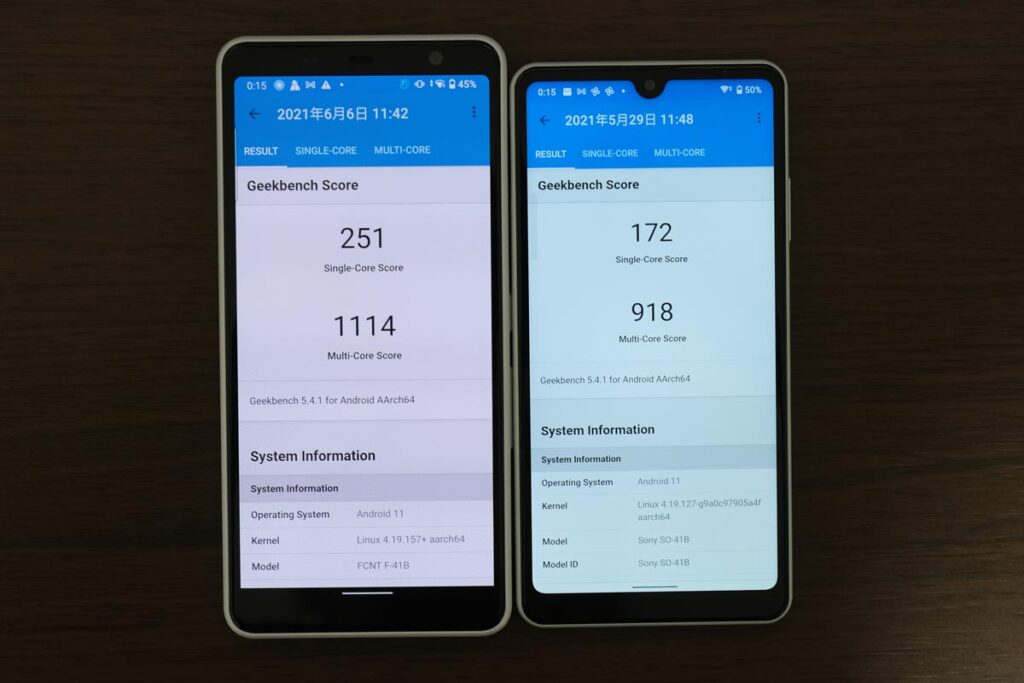arrows Be4 Plus Geekbench 5のスコア