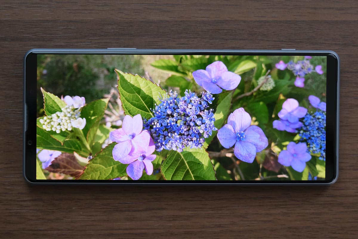 Xperia 1 III ディスプレイの発色