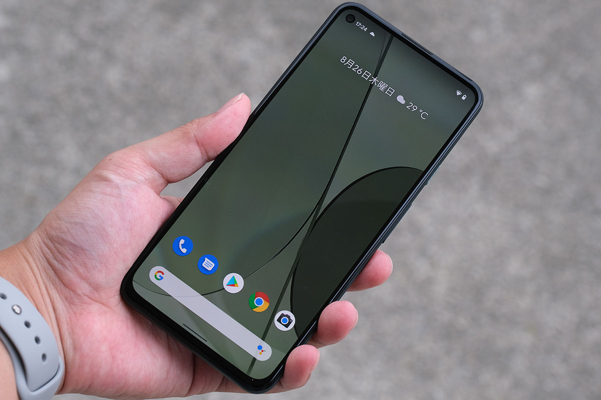 Pixel 5a(5G) 正面デザイン