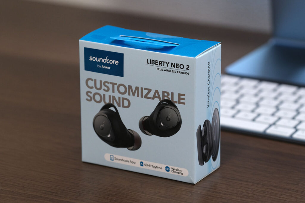 Soundcore Liberty Neo 2のパッケージデザイン