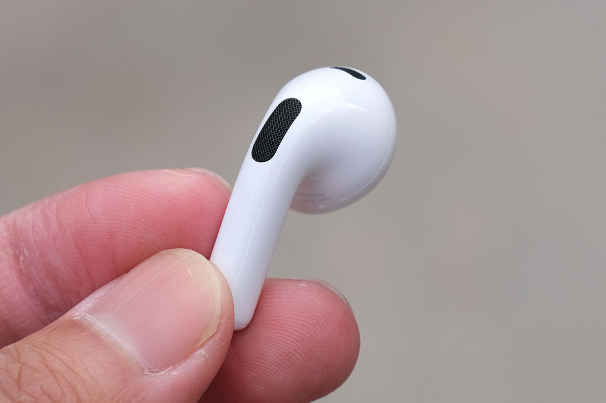 AirPods(第3世代) イヤホン本体のデザイン