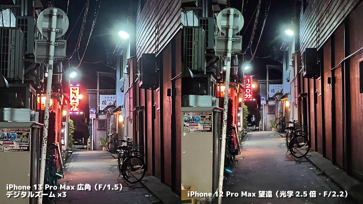 iPhone 13 Pro Maxはデジタルズームに切り替わってしまう