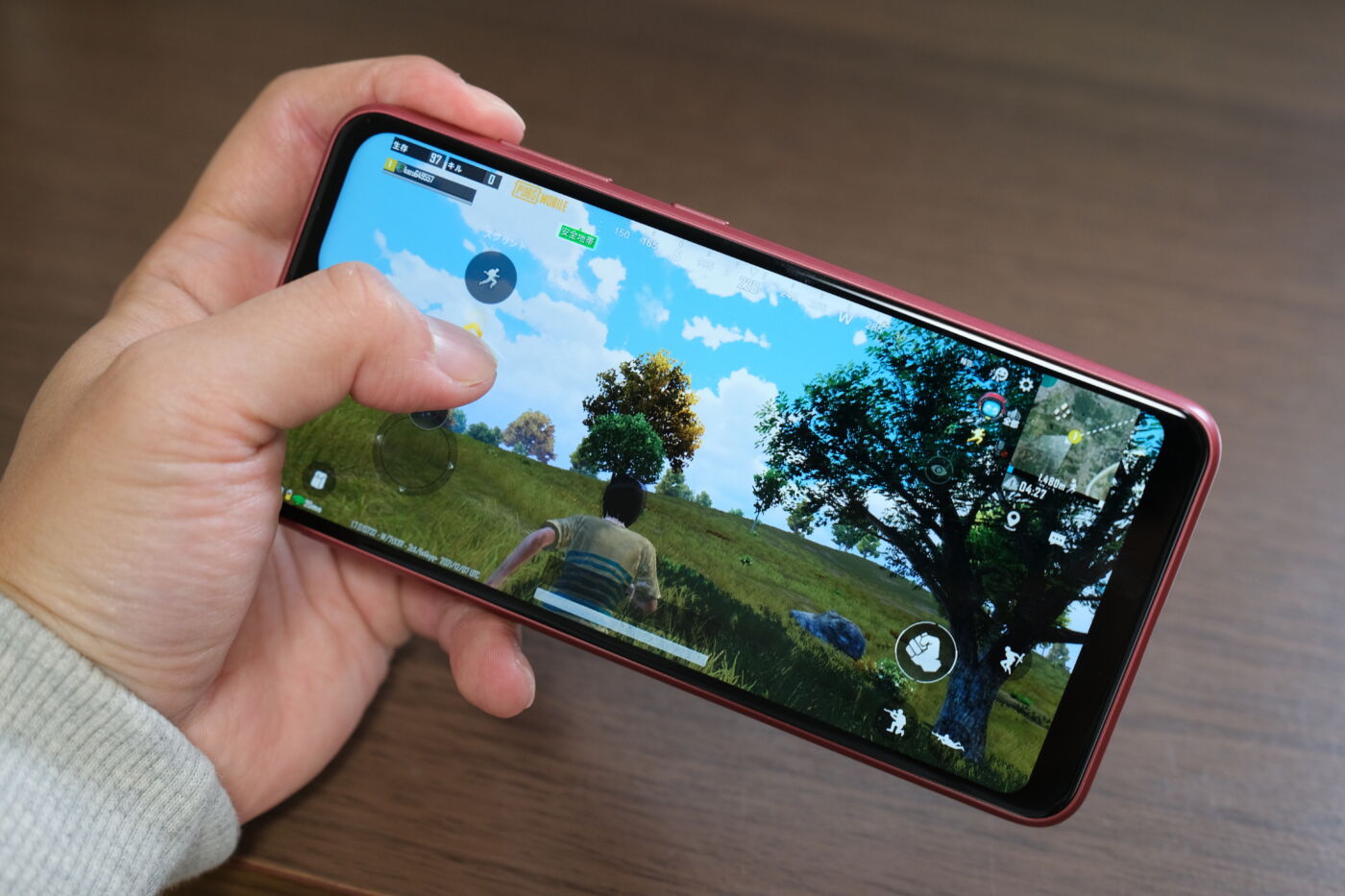 Galaxy A22 PUBGモバイルをプレイ