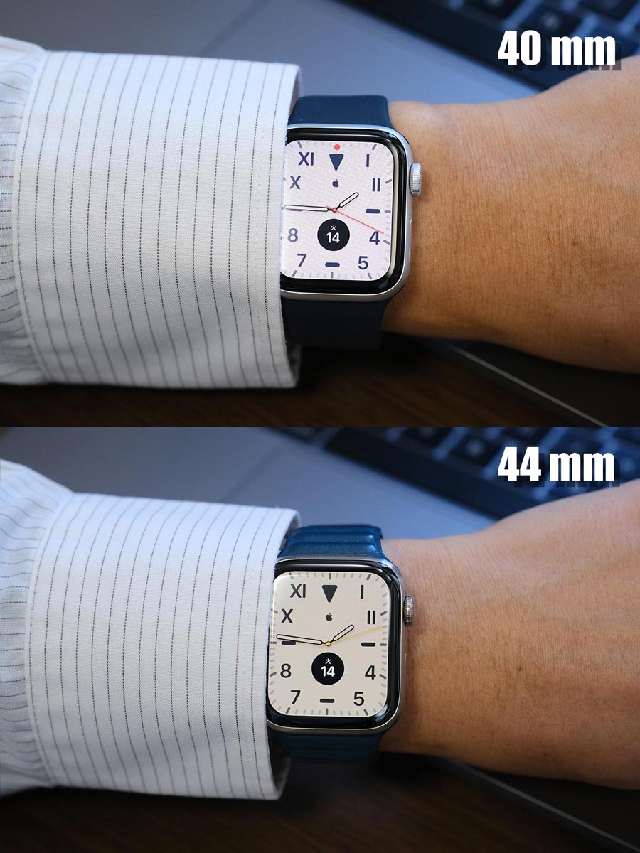 Apple Watchとワイシャツの組み合わせ(40mm・444mm)