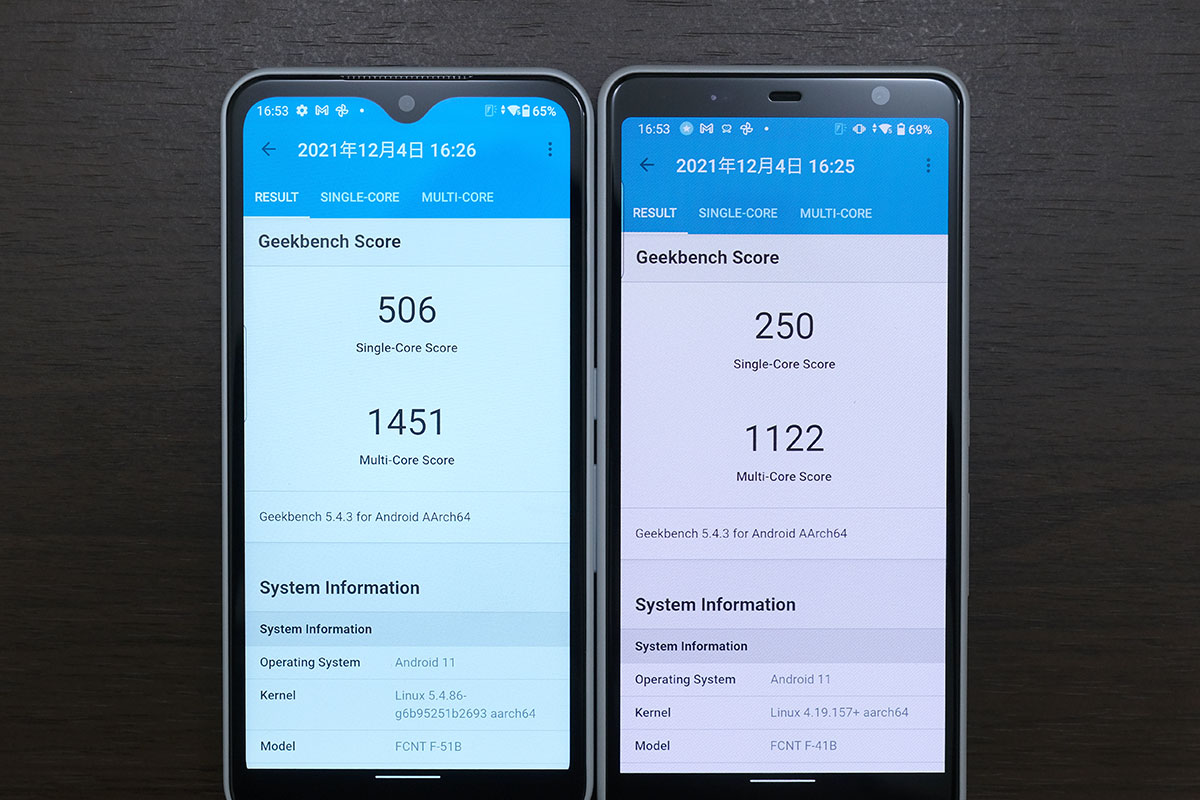 arrows We Geekbench 5のスコア