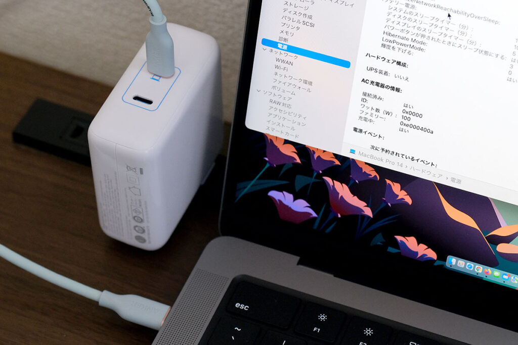 Anker-PowerPort-III-2-Port-100W 1ポート出力