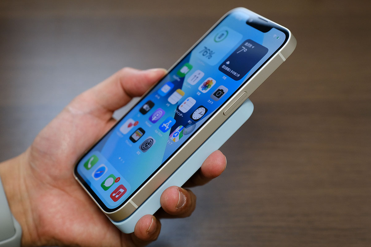 Anker 622 + iPhone 13 そのまま使える