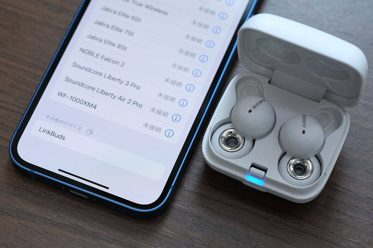LinkBudsをiPhoneでペアリング