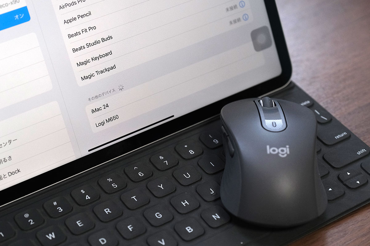 Logicool M650 iPadと接続