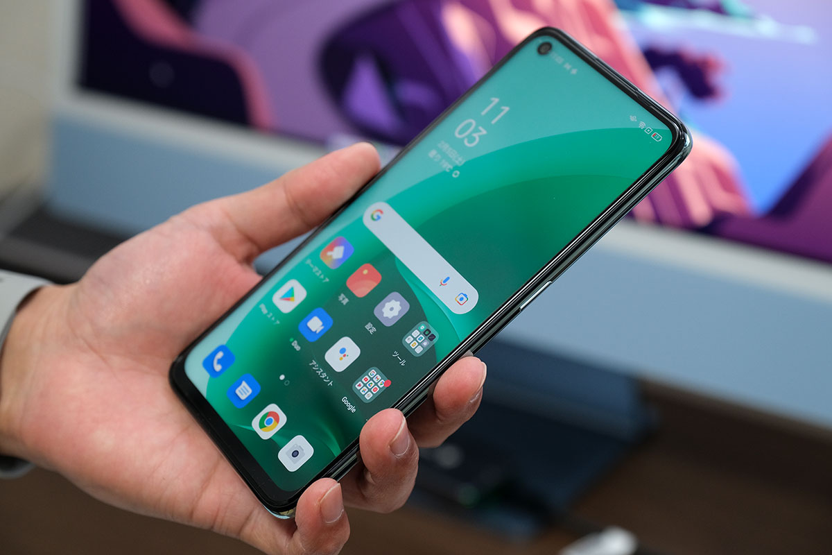 OPPO A55s 5G 正面デザイン
